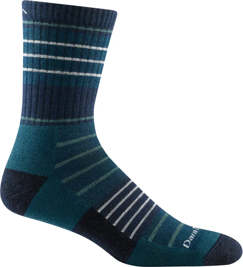 Darn Tough Mens Highline Micro Crew Midweight Hiking Socks Dark Teal