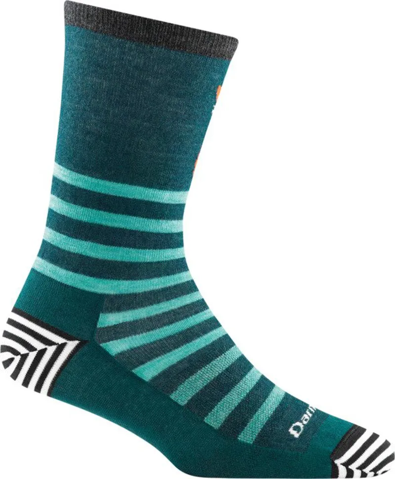 Darn Tough Womens Animal Haus Light Crew Dark Teal-2
