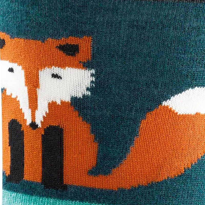 Darn Tough Womens Animal Haus Light Crew Dark Teal-1