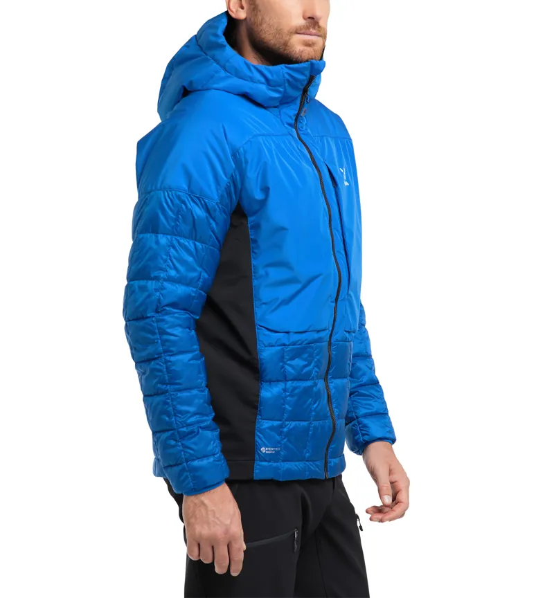 Haglofs Mens Nordic Mimic Hood Storm Blue/True Black-2