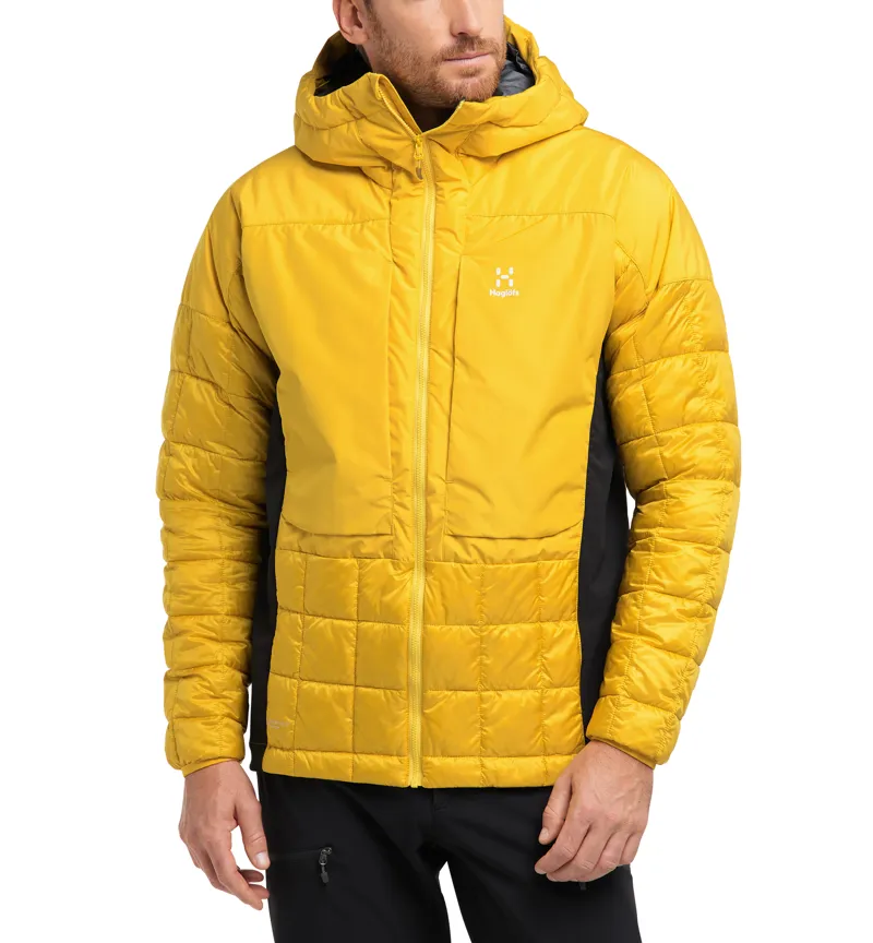 Haglofs Mens Nordic Mimic Hood Pumpkin Yellow/True Black-3
