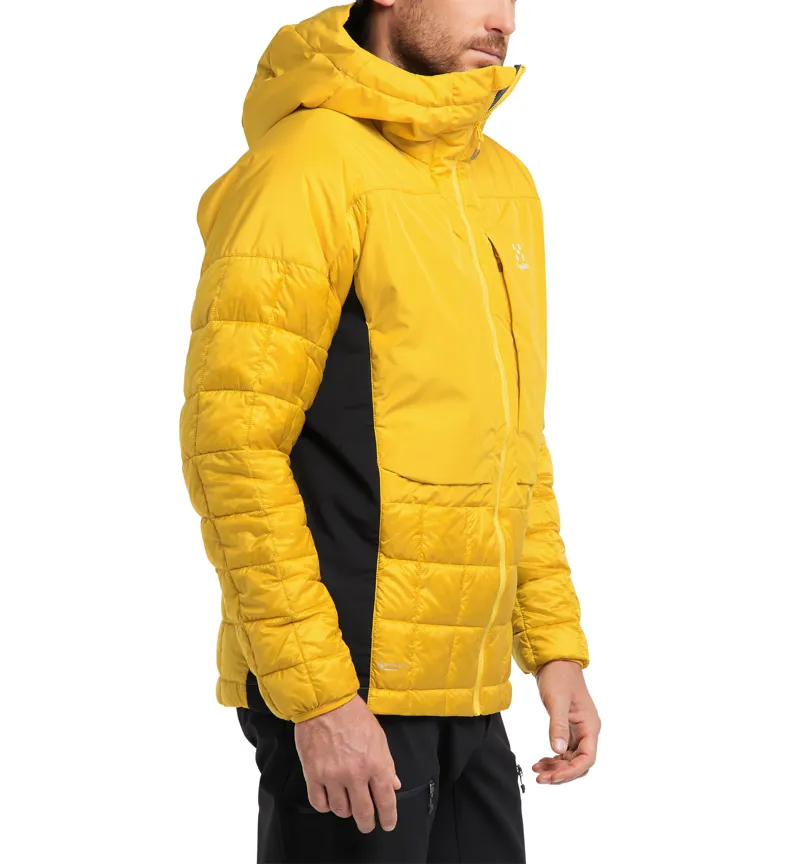 Haglofs Mens Nordic Mimic Hood Pumpkin Yellow/True Black-2