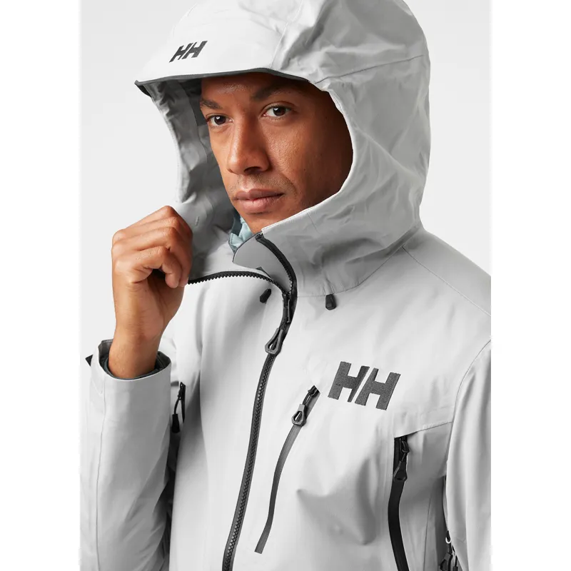 Helly Hansen Mens Odin 9 Worlds Infinity Shell Jacket Grey Fog-7