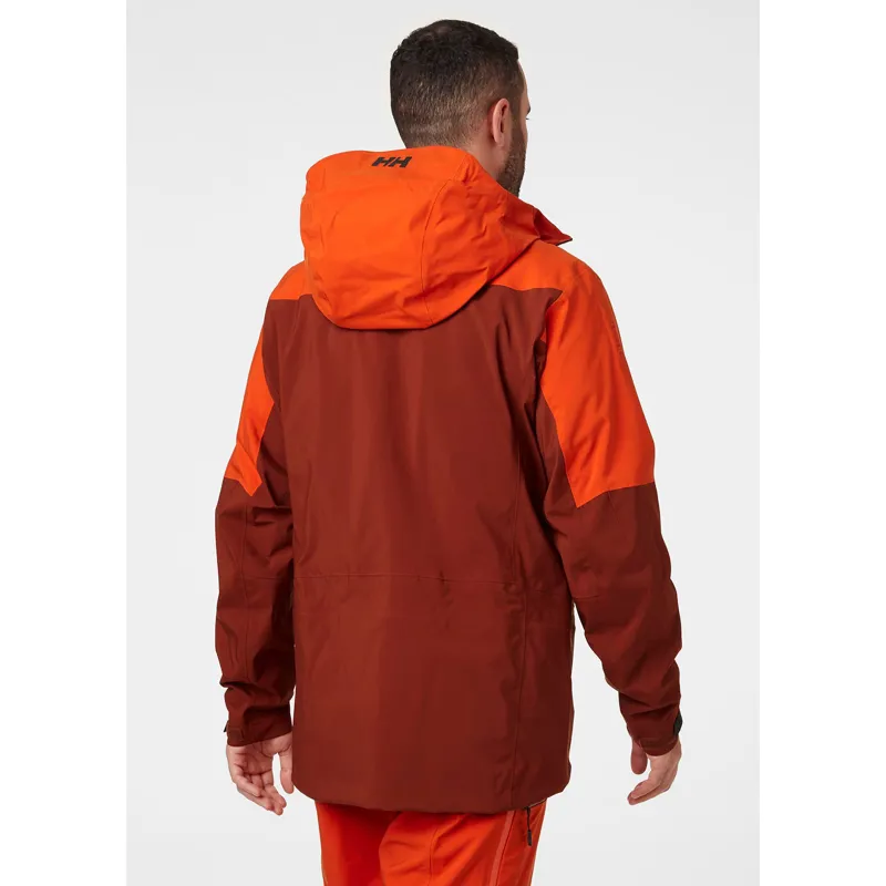 Helly Hansen Mens Odin Mountain 3L Shell Jacket Redwood-4