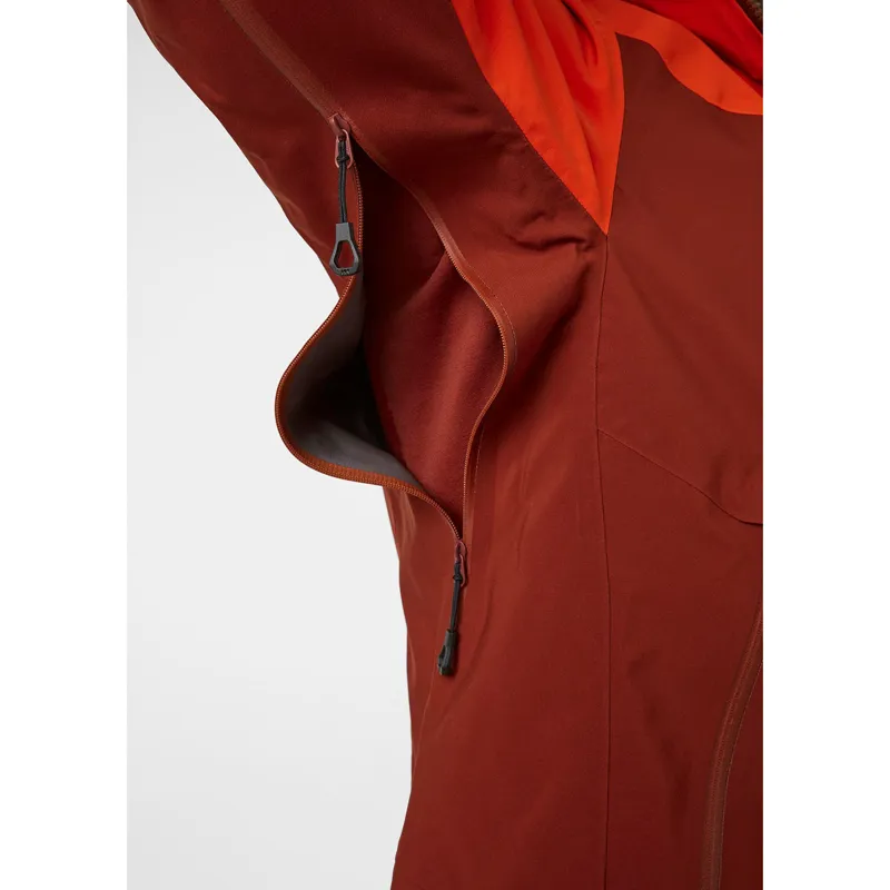 Helly Hansen Mens Odin Mountain 3L Shell Jacket Redwood-6