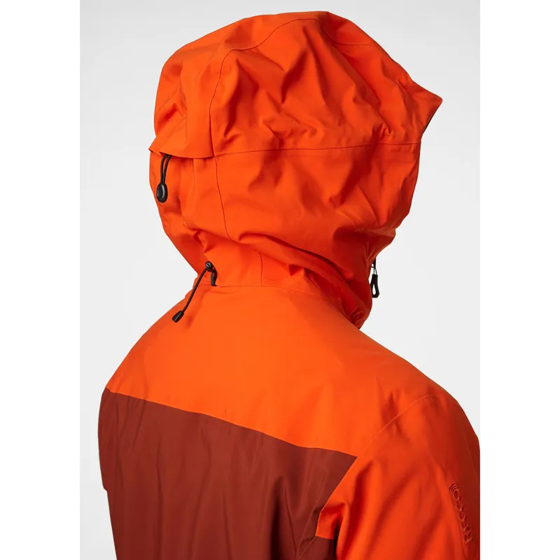 Helly Hansen Mens Odin Mountain 3L Shell Jacket Redwood-2