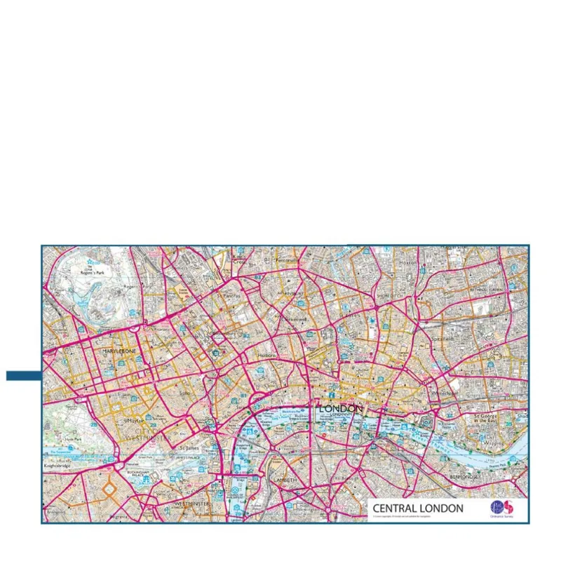 Lifeventure Ordnance Survey Travel Towel London Giant-1