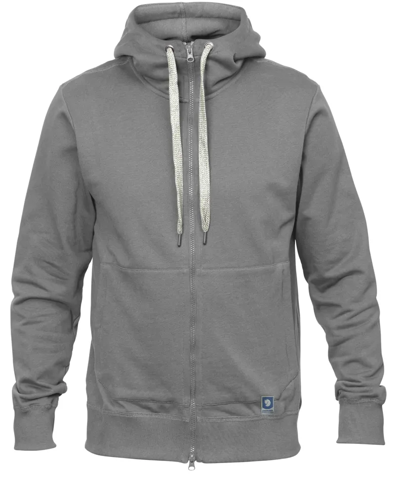 Fjallraven Mens Greenland Zip Hoodie Grey