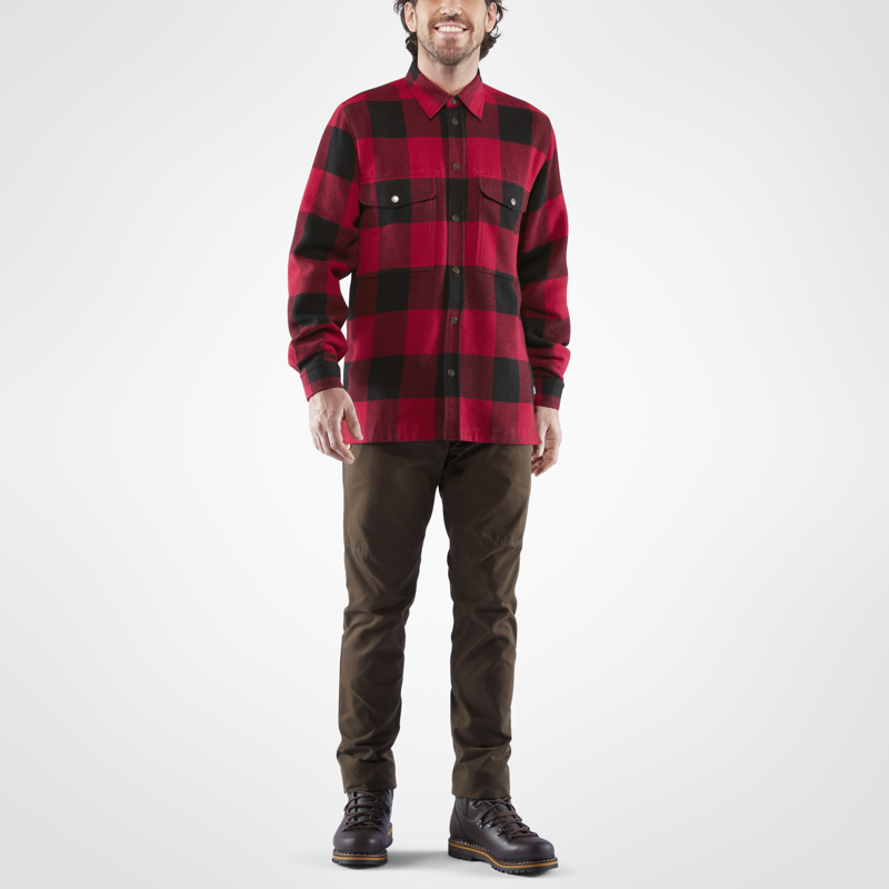 Fjallraven Mens Canada Shirt Red-2