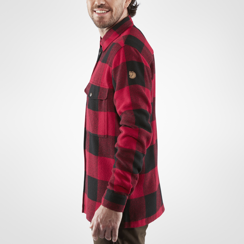 Fjallraven Mens Canada Shirt Red-4
