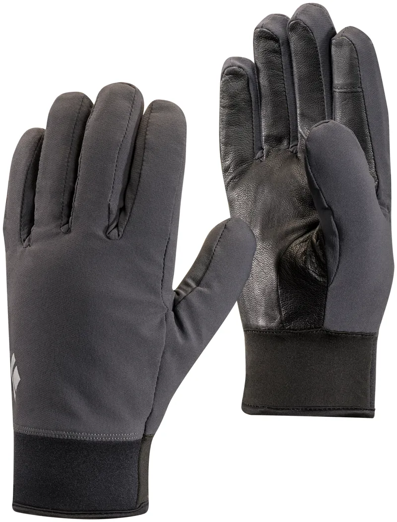 Black Diamond Midweight Softshell Gloves Smoke