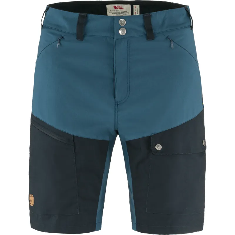 Fjallraven Womens Abisko Midsummer Shorts Indigo Blue/Dark Navy