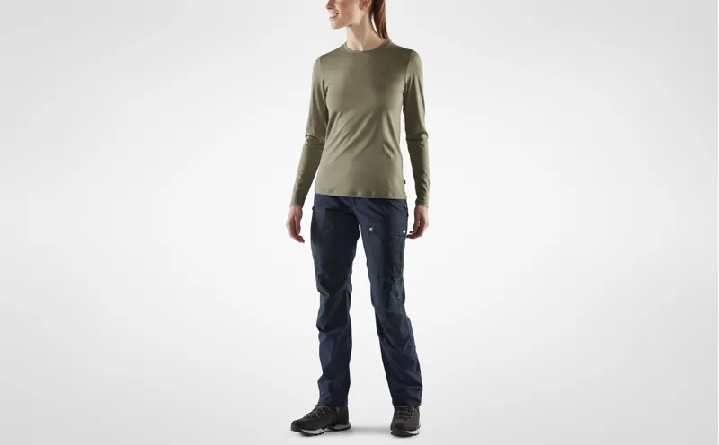 Fjallraven Womens Abisko Wool LS Patina Green-2