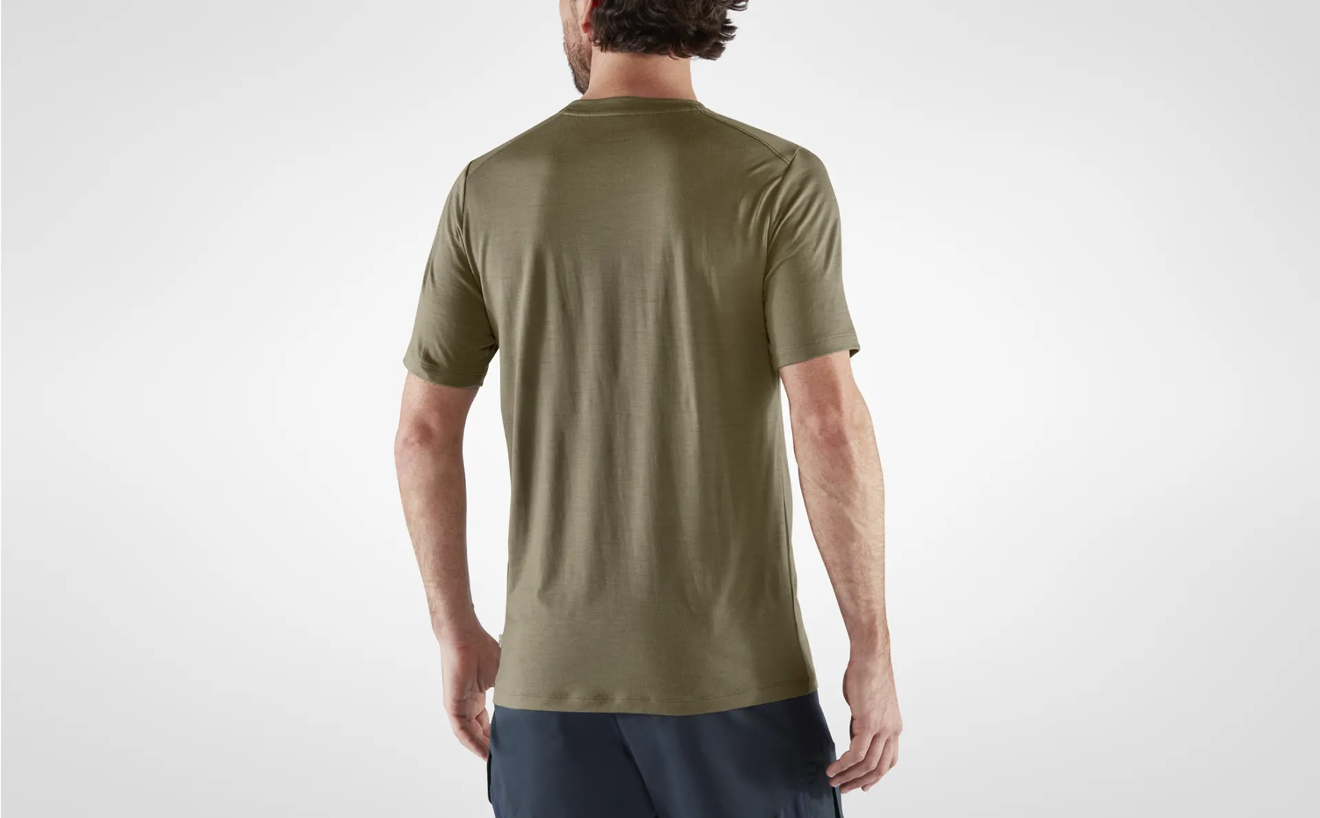 Fjallraven Mens Abisko Wool SS T-Shirt Sunset Orange