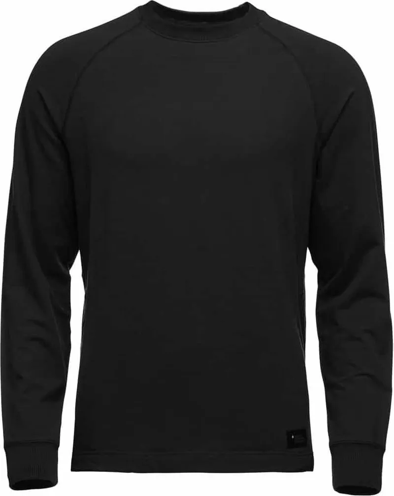 Black Diamond Mens Ridge Logo Crew Black