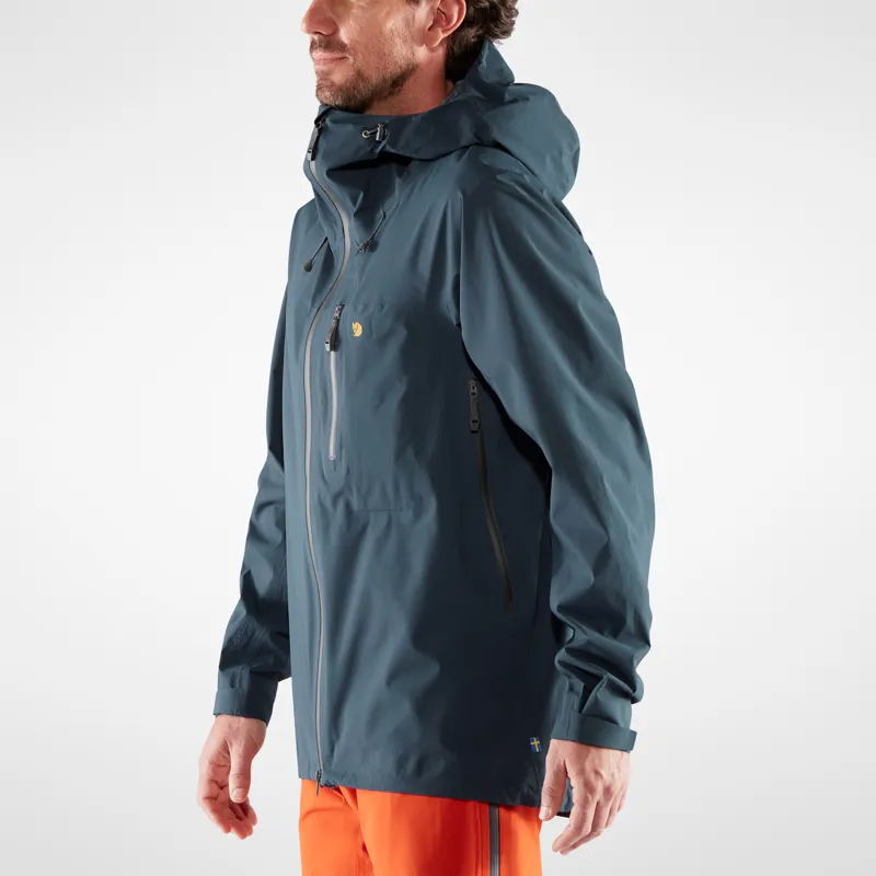 Fjallraven Mens Bergtagen Lite Eco-Shell Jacket Hokkaido Orange-4