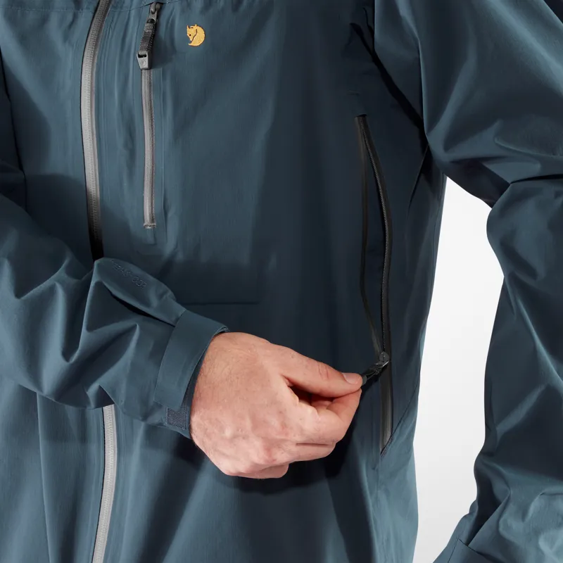 Fjallraven Mens Bergtagen Lite Eco-Shell Jacket Hokkaido Orange-7