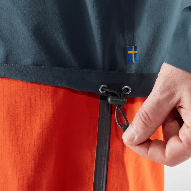 Fjallraven Mens Bergtagen Lite Eco-Shell Jacket Hokkaido Orange-8