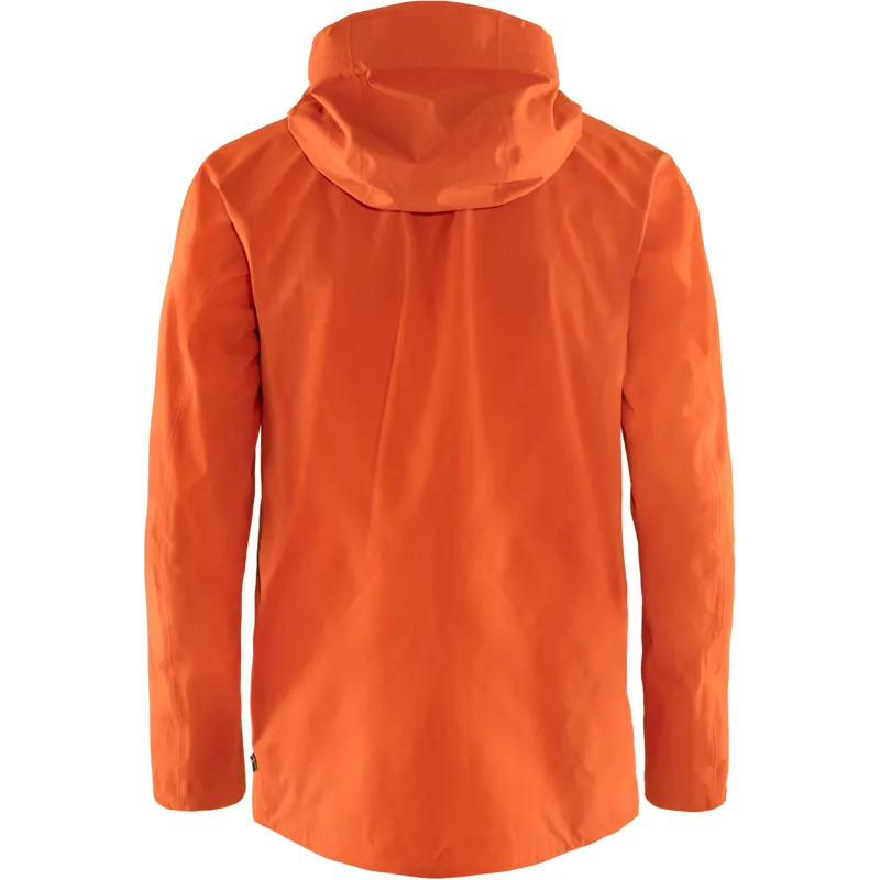 Fjallraven Mens Bergtagen Lite Eco-Shell Jacket Hokkaido Orange-1