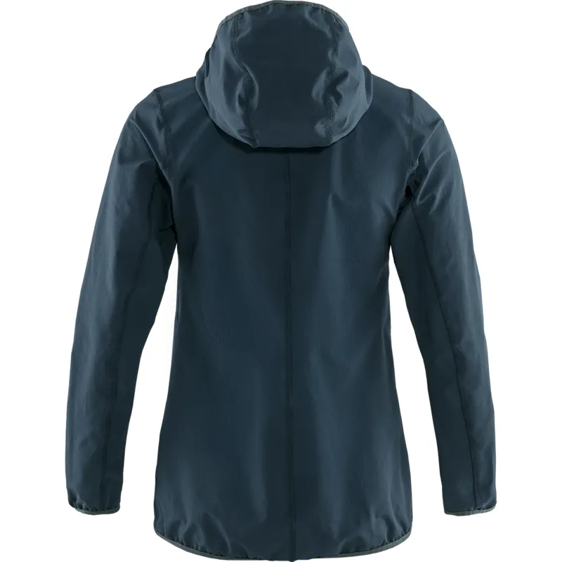 Fjallraven Womens Bergtagen Stretch Half Zip Mountain Blue-1