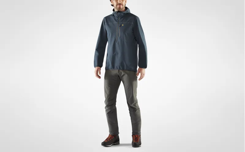 Fjallraven Mens Bergtagen Stretch Half Zip Mountain Blue-2