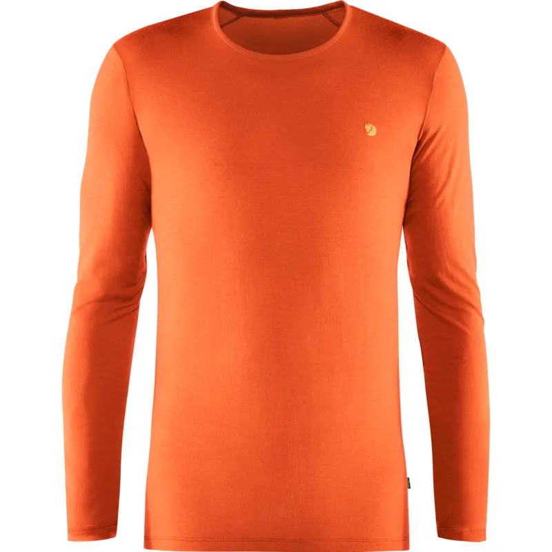 Fjallraven Mens Bergtagen Thinwool LS Hokkaido Orange