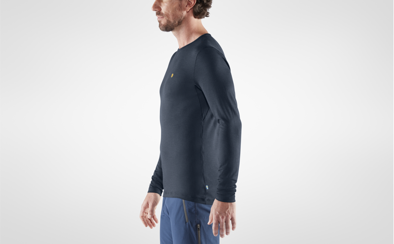 Fjallraven Mens Bergtagen Thinwool LS Hokkaido Orange-4