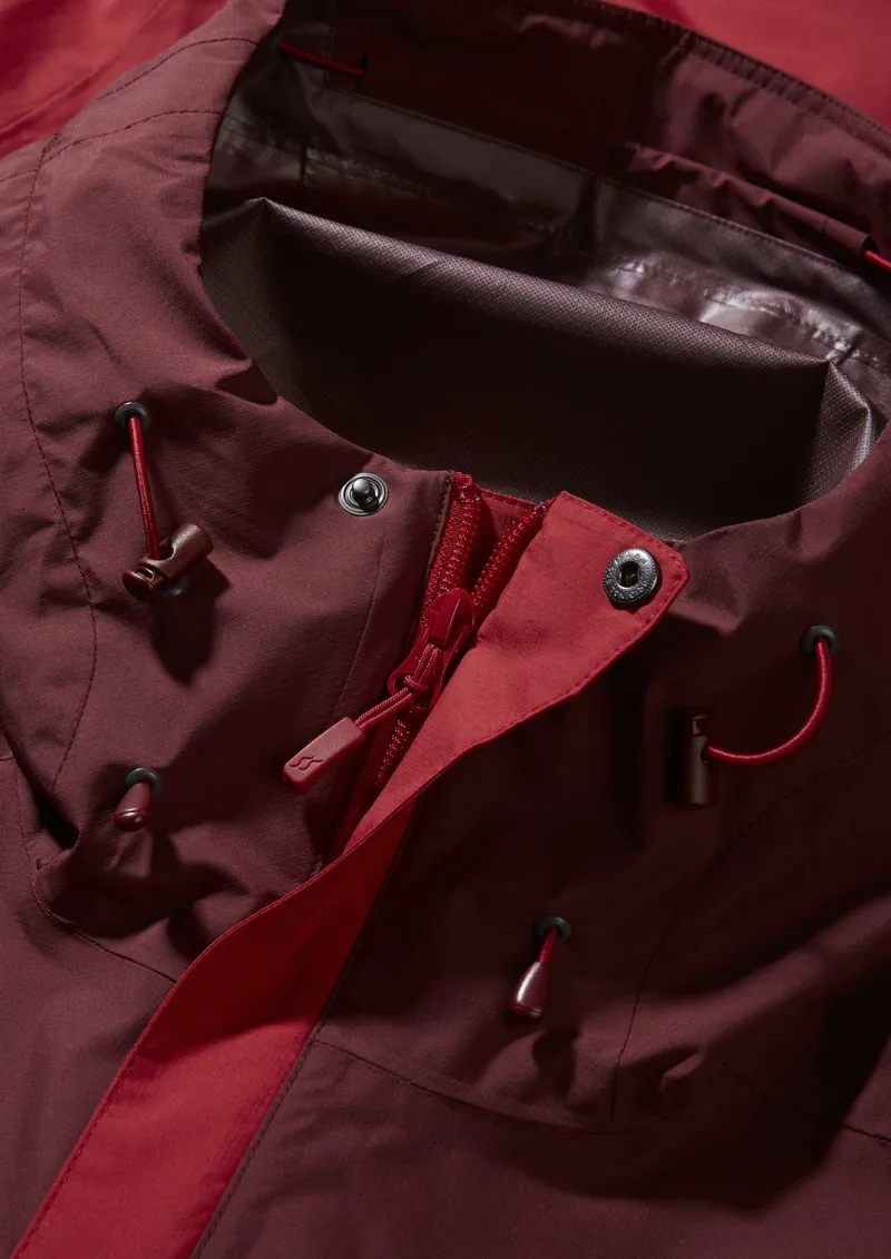 Rab Mens Downpour Eco Jacket Deep Heather / Ascent Red-10