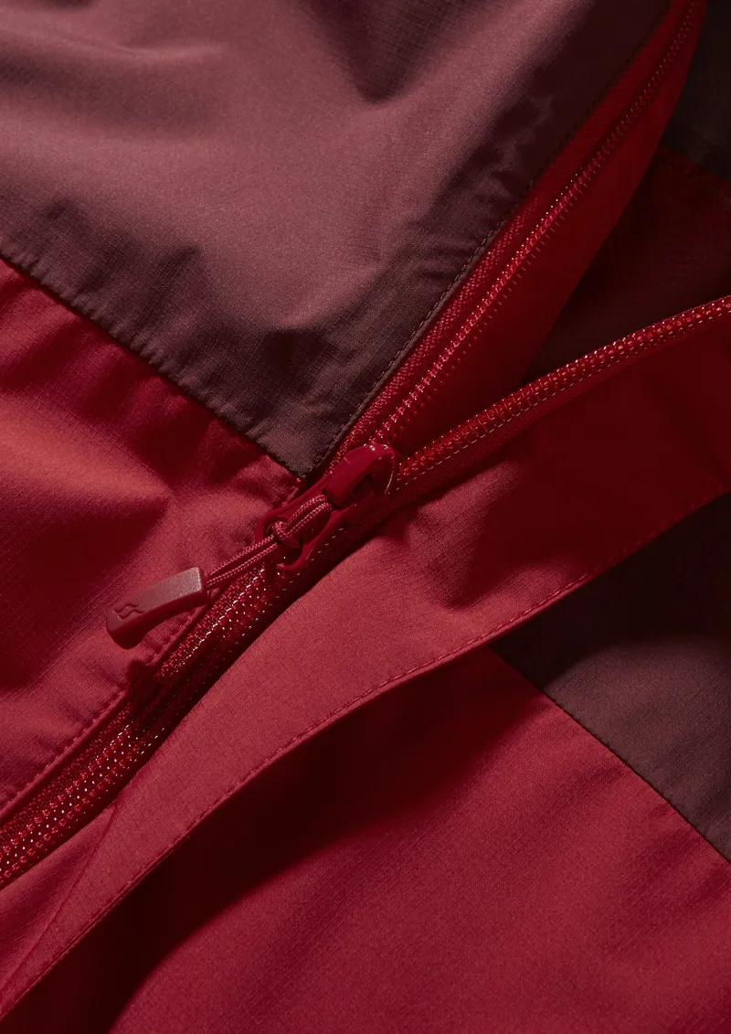 Rab Mens Downpour Eco Jacket Deep Heather / Ascent Red-7