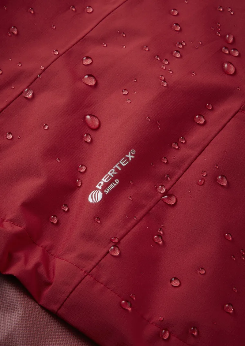 Rab Mens Downpour Eco Jacket Deep Heather / Ascent Red-13