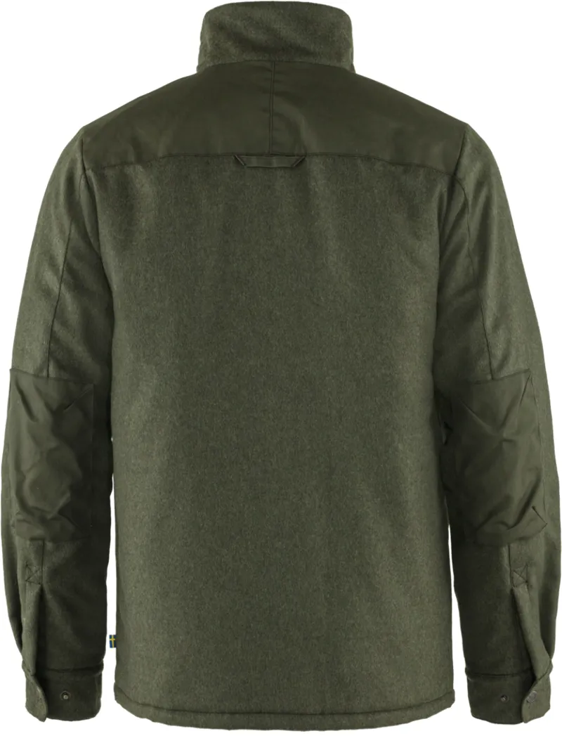 Fjallraven Mens Canada Wool Padded Jacket Deep Forest-1