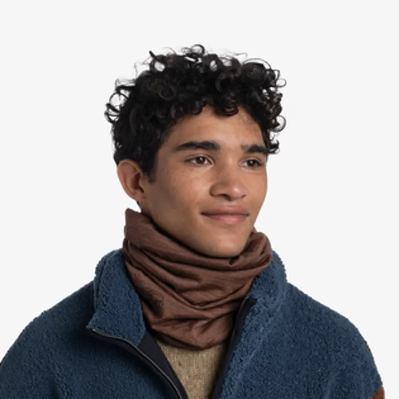Buff Merino Lightweight Neckwear Wood Multi-5