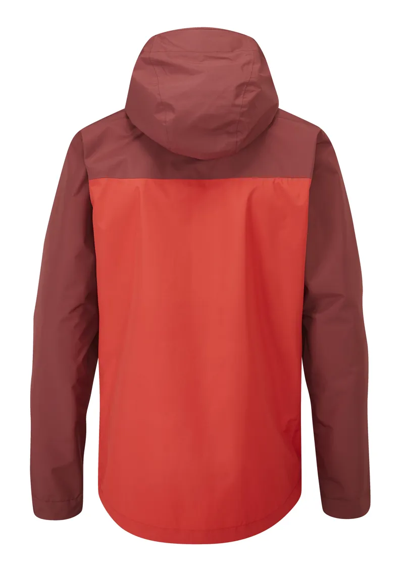Rab Mens Downpour Eco Jacket Deep Heather / Ascent Red-1