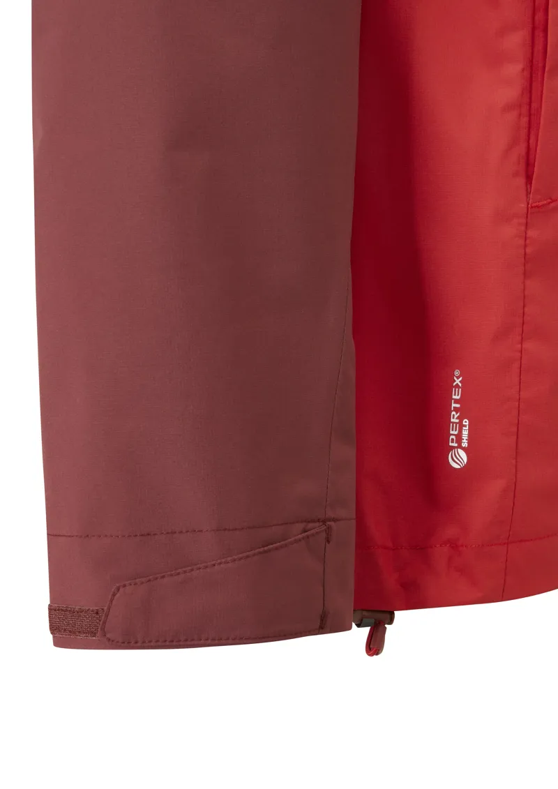 Rab Mens Downpour Eco Jacket Deep Heather / Ascent Red-8