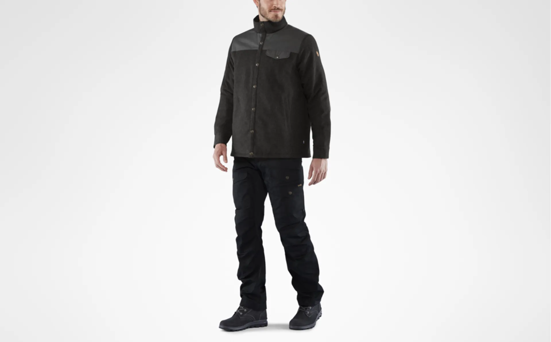 ジャケット・アウター Tech padded wool flight blouson Fjallraven | Mens | Canada Wool | Padded | Jacket | Deep Forest