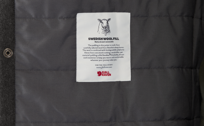 Fjallraven Mens Canada Wool Padded Jacket Deep Forest-6