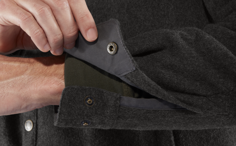 Fjallraven Mens Canada Wool Padded Jacket Deep Forest-11