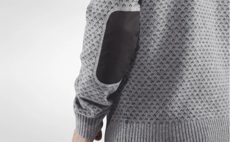 Fjallraven Mens Ovik Nordic Sweater Grey-2