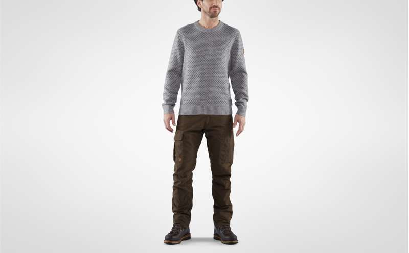 Fjallraven Mens Ovik Nordic Sweater Dark Navy-4