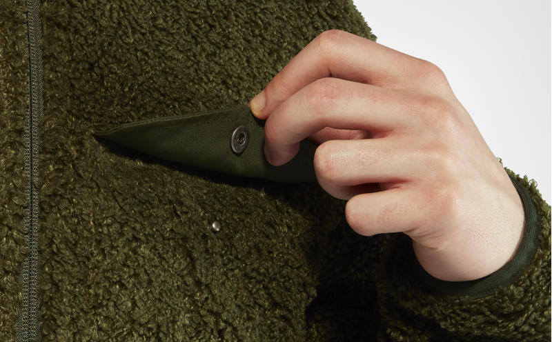 Fjallraven Mens Greenland Pile Fleece Forest Green-5