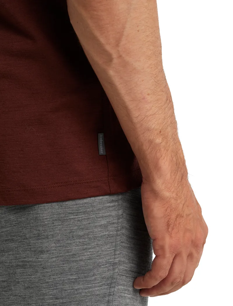 Icebreaker Men's Merino Tech Lite II T-Shirt Combi Ski Trip Espresso-5