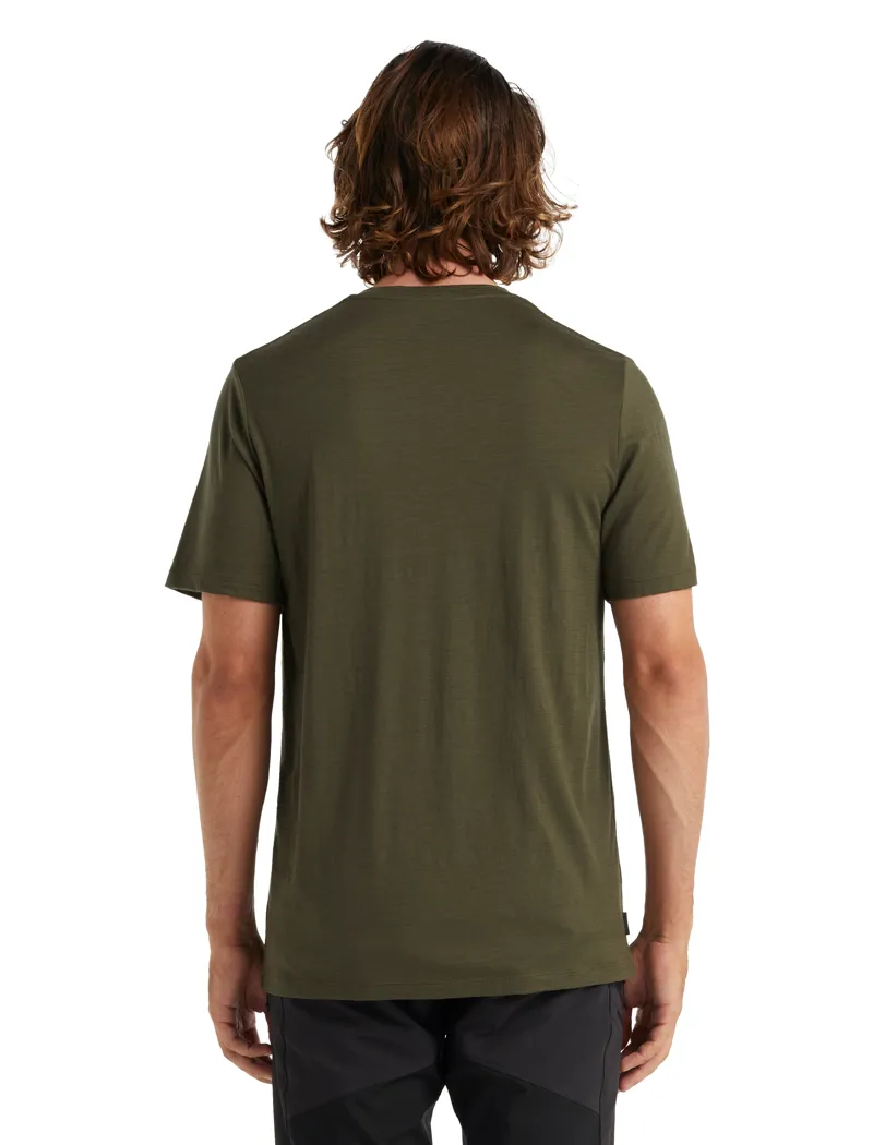 Icebreaker Men's Merino Tech Lite II T-Shirt Combi Ski Trip Loden-2