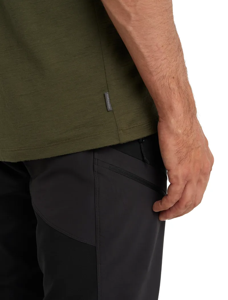 Icebreaker Men's Merino Tech Lite II T-Shirt Combi Ski Trip Loden-4