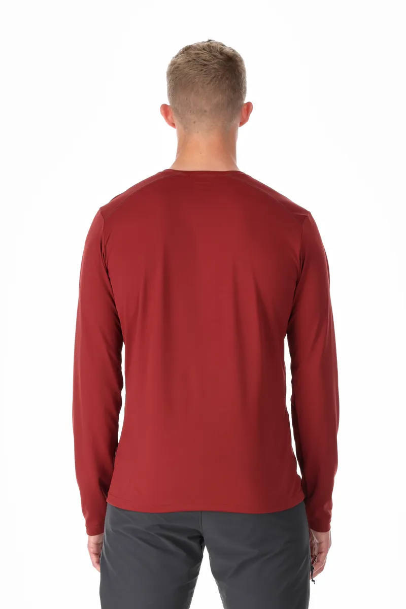 Rab Force Long Sleeve Tee Mens Oxblood Red-3