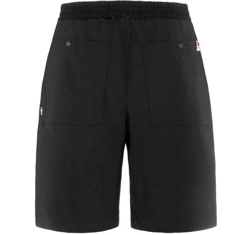 Fjallraven Womens High Coast Shade Shorts Black-1