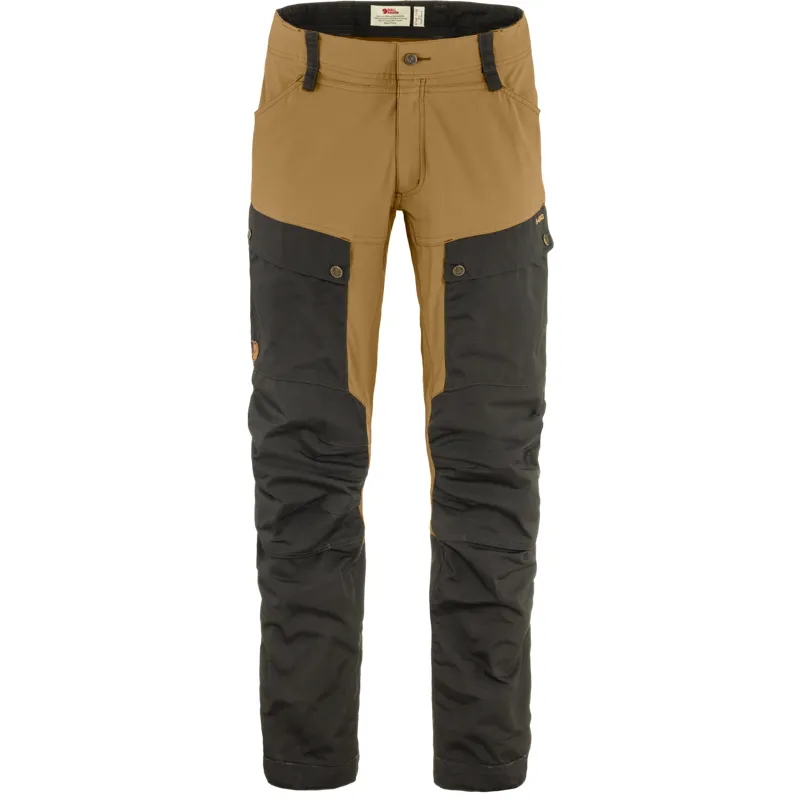 Fjallraven Mens Keb Trousers Dark Grey/Buckwheat Brown