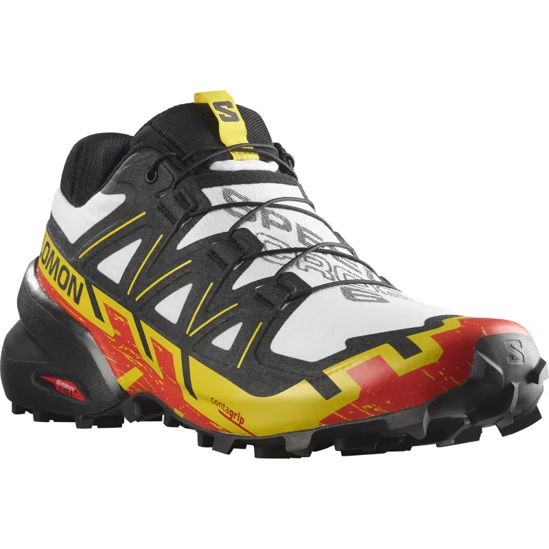 Salomon Mens Speedcross 6 White/Black/Empire Yellow-4