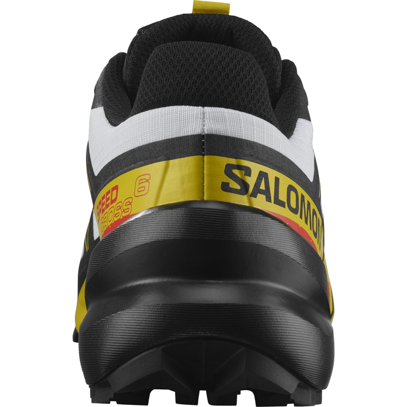Salomon Mens Speedcross 6 White/Black/Empire Yellow-5