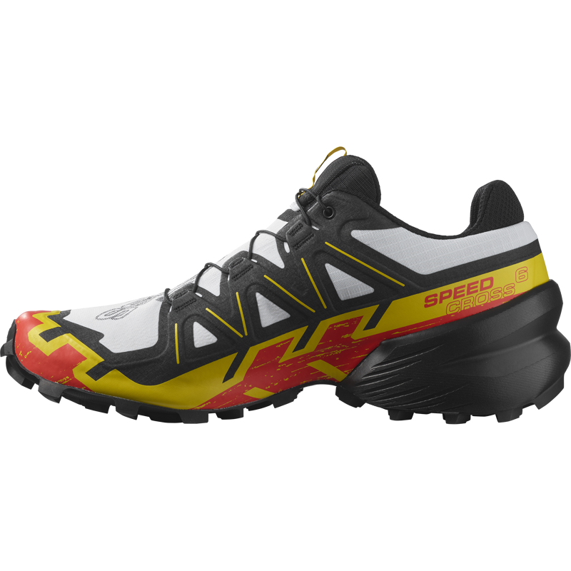 Salomon Mens Speedcross 6 White/Black/Empire Yellow-1