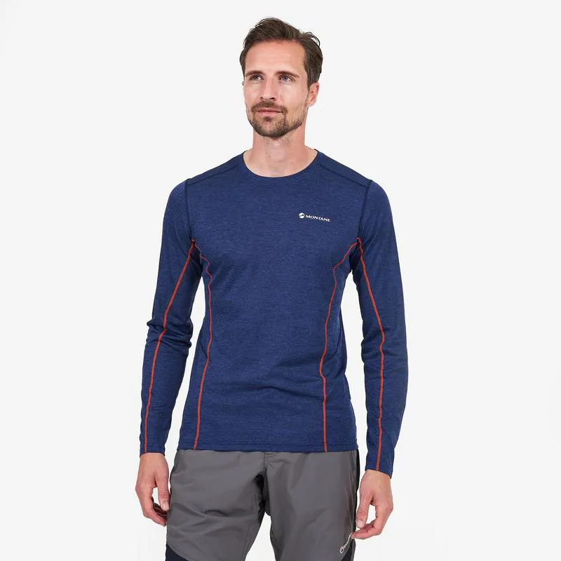 Montane Mens Dart Long Sleeve T-Shirt Antarctic Blue-2